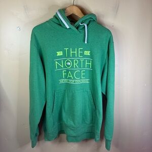 The North Face Never Stop Exploring‎ Hoodie Size XL Kelly Green Outdoor Active